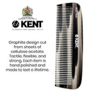 Kent 12T All Coarse Hair Detangling Comb Wide Teeth Pocket Comb for Thick Curly Wavy Hair. Hair Detangler Comb for Grooming Styling Hair, Beard and Mustache. Saw-Cut Hand Polished. Handmade in England KENT Store