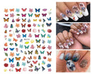 10 Sheets Butterfly Nail Stickers, Self-Adhesive Beautiful Butterfly Nail Art Sticker Decals Manicure Nail Tip Decoration Conpru