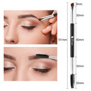 DUcare Eyebrow Kit 5 in 1with Duo Eyebrow Brush and Spoolie,Eyelash Comb Curlers Folding,Eyebrow Razor,Tweezers,Scissors Face Razors for Women Including Storage Bag DUcare
