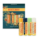 Burt’s Bees Holiday Gift, 4 Lip Balm Stocking Stuffer Products, Beeswax Bounty Assorted Set - Original Beeswax, Vanilla Bean, Cucumber Mint & Coconut Pear (Old Verison) Burt's Bees