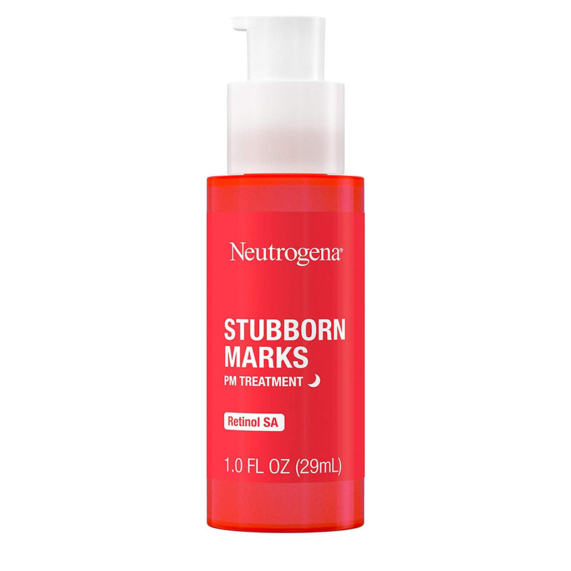 Neutrogena Stubborn Marks PM Treatment with Retinol SA, Face-Exfoliating Treatment to Help Reverse the Look of Post-Acne Marks & Uneven Skin Tone, Oil-Free, Non-Comedogenic Neutrogena Store