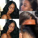 ANNELBEL Hair 13x4 Lace Front Human Hair Wigs Body Wave Wigs Brazilian Virgin Human Hair 150% Density Lace Wigs Pre Plucked with Baby Hair for Black Woman Natural Color (26 Inch, Lace Wigs) ANNELBEL