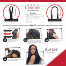Saga Human Hair Crochet Braids Standard Type Super Curl (10", 1) SAGA