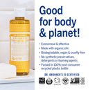 Dr. Bronner’s - Pure-Castile Liquid Soap (Citrus, 8 ounce) - Made with Organic Oils, 18-in-1 Uses: Face, Body, Hair, Laundry, Pets and Dishes, Concentrated, Vegan, Non-GMO Dr. Bronner's