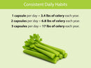 Organic Celery Capsules, Freeze-Dried: 60 Capsules Infinity Warehouse