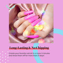 Beetles Gel Nail Polish, 1Pcs 15ML Poppy Pink Neon Color Soak Off Gel Polish Nail Art Manicure Salon DIY at Home beetles Gel Polish Store