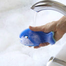 Innobaby Silicone Fish Bath Scrub - Blue Baby Toys & Gifts for Ages 0 to 3 Innobaby
