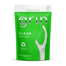 GRIN Clean Flosspyx, Floss Picks, 75 Count, Dental Flossers, Minty Flavor, Recycled Plastic, Super Strong Fine Floss, Tight Teeth, Premium Longer Floss Head, Includes Safe Fold-Back Tooth Pick Infinity Warehouse