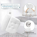 Bath Pillow Bathtub Pillow - Bath Pillows for Tub with Neck, Head, Shoulder and Back Support - 4D Air Mesh Spa Pillow for Bath - Extra Thick, Soft and Quick Dry OMYSTYLE Store