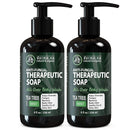 Antifungal Antibacterial Soap & Body Wash - Natural Fungal Treatment with Tea Tree Oil for Jock Itch, Athletes Foot, Body Odor, Nail Fungus, Ringworm, Eczema & Back Acne - For Men and Women - 2 Pack Derma-nu Miracle Skin Remedies Store