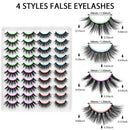 DYSILK 20 Pairs 6D Mink Eyelashes Faux Fluffy Wispy Dramatic False Eyelashes Natural Volume Fake Eyelashes Long Handmade Soft Reusable Thick Lashes 4 Styles Mixed DYSILK Store
