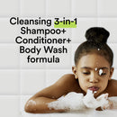 Suave Kids 3-in-1 Shampoo, Conditioner, Body Wash For Tear-Free Bath Time, Silly Apple, Dermatologist-Tested Kids Shampoo 3-in-1 Formula 40 oz Suave