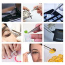 BEYELIAN Eyelash Extension Tweezers, Straight Tip Lash Tweezers for Isolation and Individual Lashes, Professional Lash Extension Tweezers ESD-11 BEYELIAN