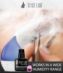 STACY LASH Extra Strong Eyelash Extension Glue (0.34fl.oz / 10ml) / 0.5-1 Sec Dry/Retention – 8 Weeks/Black Adhesive/Lash Tech Supplies + Glue Ring Infinity Warehouse