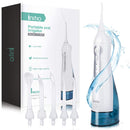 Initio Water Flosser 3 Modes, 300ML Cordless Dental Oral Irrigator, 3 Modes and 6 Jet Tips, IPX7 Waterproof with Travel Bag, Rechargeable Waterproof Teeth Cleaner for Home and Travel Initio