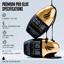 STACY LASH Premium Pro Eyelash Extension Glue 5ml 0.17 fl. oz./ Upgraded Low Fume Formula / 0.3 Sec Drying Time / 7 Week Retention/Extra Strong Black Lash Adhesive/Lash Tech Supplies Infinity Warehouse