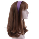 2 Inch Wide Leather Like Headband Solid Hair band for Women and Girls - Light Purple Motique Accessories Store