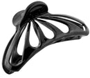 Parcelona French Set of 2 Small Black and Shell Rain Drop 2 3/4 Inch Celluloid Shell Claw Jaw Hair Clip Parcelona