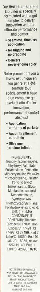 Lip Liner By Wet n Wild Perfect Pout Matte Retractable Gel Lip Liner Pencil,, Red The Scene wet n wild