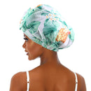 Sent Hair Shower Cap for Women Reusable Waterproof Bath Cap for Long Hair Cap for Shower Cute Large Turban Shower Cap for Braids(Pineapple) sent hair