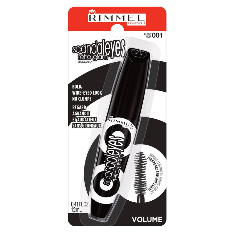 Rimmel Scandaleyes Retroglam Mascara, Black, 0.41 Fl Oz (Pack of 1) Rimmel