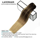 Lacer Balayage Hair Extensions Clip in Human Hair B