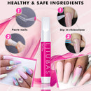 Fake Nails Kit Acrylic Nails - False Nails With Glue Ejiubas Press On Nails Set 500PCS Clear Full Cover False Nails 4PCS Nail Glues 1PC Nail File With Case Ejiubas