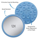 Zadro Products Zadro 12x Magnification E-z Grip Compact Spot Travel Makeup Mirror, Blue, Single Zadro