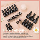 Beetles 20Pcs Gel Nail Polish Kit, Soak Off Nail Gel Polish Set Nude Glitter Pastel Pink Gel Nail Kit Peach Brown Natural Skin Tone Nail Art with Glossy & Matte Top Base Coat Gifts for Women beetles Gel Polish Store
