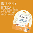 Aveeno Repairing CICA Foot Mask & Hand Mask with Prebiotic Oat and Shea Butter, for Extra Dry Skin, 1 ea Aveeno