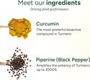 ROOT LABS Turmeric Gummies I No Added Sugar I 95% Curcumin & Black Pepper Extract I for Adults & Children I Non-GMO I 100% Natural & Organic I Third Party Tested I 500 mg I 60 Gummy Infinity Warehouse
