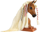 Breyer Horses Mane Beauty Horse Styling Head | SUNSET | Blonde Extra-Long Silky No Tangle Mane | 10" x 4.25" x 4.25" | Styling Book, Brush, Hair Coils, Hair Clips, Elastics | Horse Toy | Model