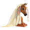 Breyer Horses Mane Beauty Horse Styling Head | SUNSET | Blonde Extra-Long Silky No Tangle Mane | 10" x 4.25" x 4.25" | Styling Book, Brush, Hair Coils, Hair Clips, Elastics | Horse Toy | Model
