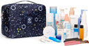 Hanging Travel Toiletry Bag Cosmetic Make up Organizer for Women and Girls Waterproof (Blue Galaxy (upgrade)) Narwey Store