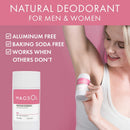 MAGSOL Natural Deodorant for Women & Men - Womens Deodorant with Magnesium - Perfect for Ultra Sensitive Skin, Aluminum Free Deodorant for Women, Baking Soda Free (2 Pack Bundle: Rose & Jasmine) MagSol Organics