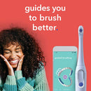 hum by Colgate Smart Battery Toothbrush Kit, Sonic Toothbrush Handle with 2 Refill Heads and Travel Case, Blue, Amazon exclusive Colgate
