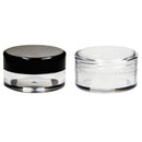 Youngever 140 Pcs Empty Plastic Cosmetic Samples Containers, Plastic Jars With Lids, 5 Mini Spatulas (5 Gram) Youngever