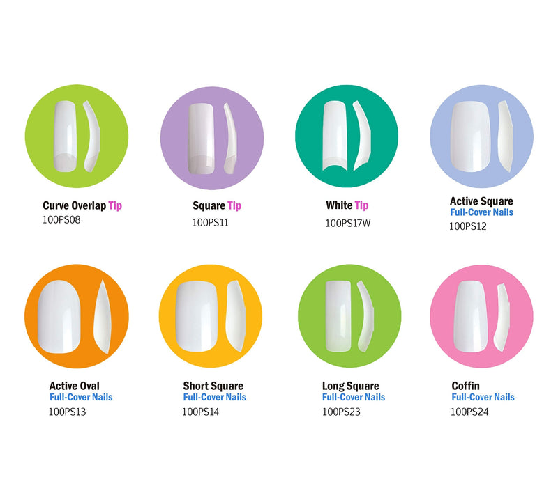 Kiss Nails 100 Full Cover Nails - Active Square KISS