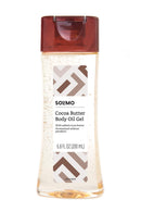Amazon Brand - Solimo Body Oil Gel with Cocoa Butter, Paraben Free, 6.8 Fluid Ounce Solimo
