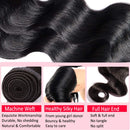 Hairro Unprocessed Virgin Human Hair One Bundle Body Wave Sew in Hair Weft Extensions Single Bundle 100g 12 Inch Short Wavy Brazilian Hair Weave for Black Women