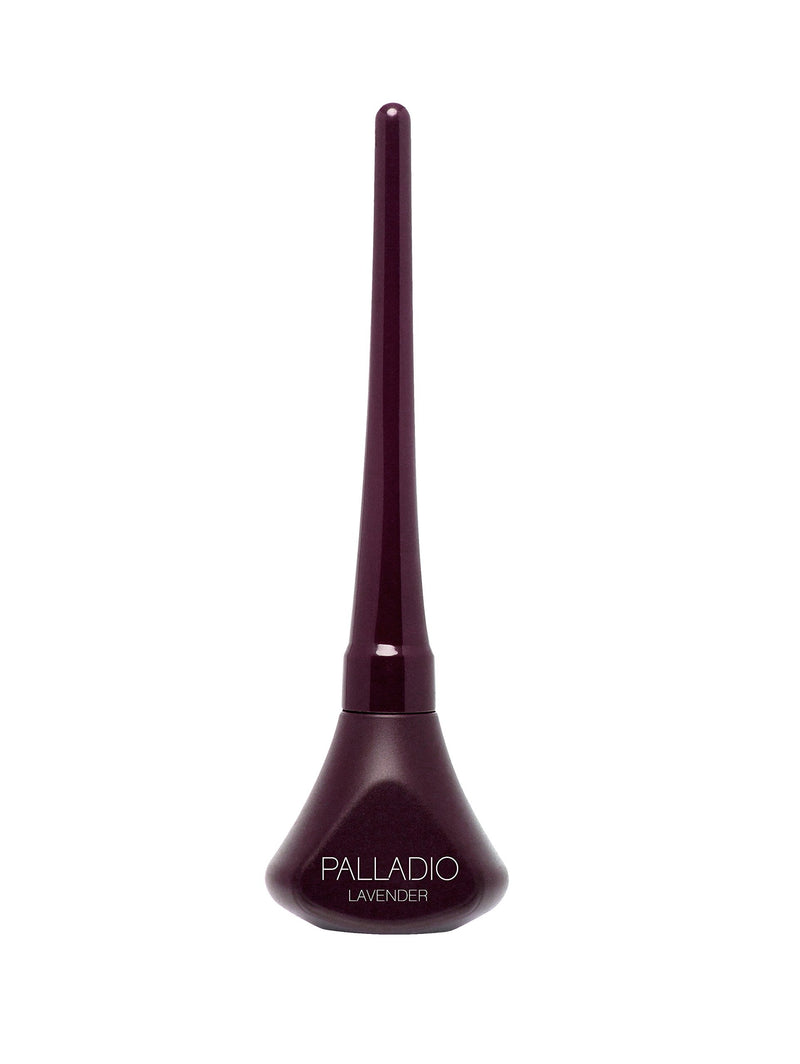Palladio Liquid Eyeliner, Lavender, Highly Pigmented and Waterproof Eyeliner, For Intense Eye Definition, Smear-proof Eyeliner Liquid, Includes Easy Grip Wand and Felt Tip Eyeliner Applicator Palladio