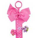 Wrapables Hair Clip and Hair Bow Holder, Hot Pink Polka Dots Wrapables