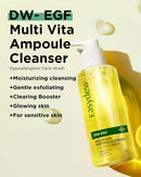 EASYDEW DW-EGF Multi Vita Ampoule Cleanser – Hypoallergenic Face Wash for Sensitive Skin with High-Concentration EGF Peptide, Multi-Vitamins and Hyaluronic Acid - Ampoule to Bubble Foam, 6.76 fl.oz. Infinity Warehouse