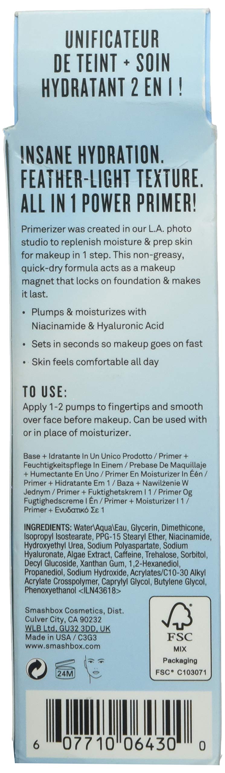 Smashbox Photo Finish Primerizer Primer + Moisturizer in One, Plain Smashbox