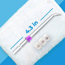 Flosser Replacement Tips for Waterpik Water Flosser , Reach Flosser Refill Heads Replacement Heads for Waterpik, Compatible with Waterpik Oral Irrigator & Dental Flosser, Orthodontic Tips FORTIVO