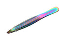 Slant Tweezers Pointed Precision Tweezers for Eyebrows & Facial Ingrown Hair Removal Eyebrow Tweezers for Women & Men (1, Slant Tweezer Angled) MBER ALERT