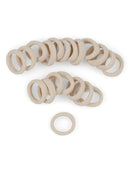 Heliums Small Blonde Gentle Hold, 1 Inch Mini Sized, Soft and Stretchy Seamless Elastic Nylon Fabric Rolled Ponytail Holders for for Kids, Braids and Fine Hair - 20 Hair Ties Heliums Store