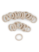 Heliums Small Blonde Gentle Hold, 1 Inch Mini Sized, Soft and Stretchy Seamless Elastic Nylon Fabric Rolled Ponytail Holders for for Kids, Braids and Fine Hair - 20 Hair Ties Heliums