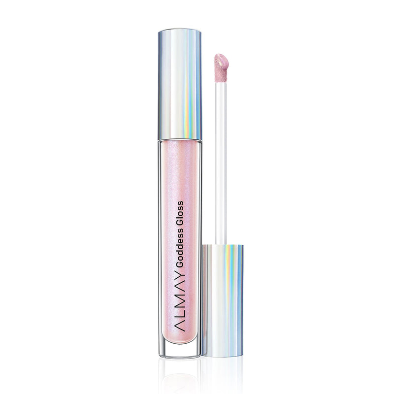 Lip Gloss by Almay, Non-Sticky Lip Makeup, Holographic Glitter Finish, Hypoallergenic, 200 Angelic, 0.9 Oz Almay