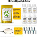Organic Sulfur Crystals | 99.9% Pure MSM | Joints, Hair & Skin | 1 Pack | Organic Sulfur Crystals | 99.9% Pure MSM | Joints, Recovery, Hair, Skin & Much More | 100% Additive-Free | By Happy Body™ Infinity Warehouse